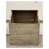 PRIMITIVE FARM SLANT FRONT GRAIN BOX - NO LID -