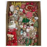 LOT OF HOLIDAY COSTUME JEWELRY