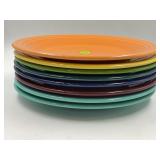 LOT OF 8 FIESTA 10 1/2" PLATES