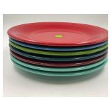 LOT OF 7 FIESTA 10 1/2" PLATES
