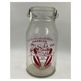 HI GRADE MILK CO. 1 GALLON GLASS MILK BOTTLE