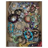 LOT OF COSTUME JEWELRY - BRACELETS