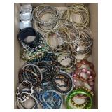 LOT OF COSTUME JEWELRY - BRACELETS