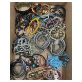 LOT OF COSTUME JEWELRY - BRACELETS