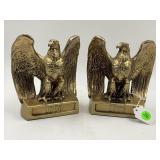 PM CRAFTSMAN BRASS 1776 EAGLE 6 1/2" BOOKENDS