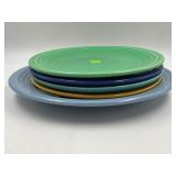 LOT OF 5 FIESTA 9 1/2" & 11 1/2" PLATES