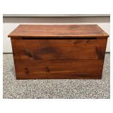 HANDMADE WOOD BLANKET/TOY CHEST - 37" X 18" X 19"
