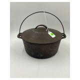 WAGNER WARE #7 CAST IRON ROUND ROASTER WITH DRIP
