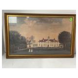LOT OF 2 FRAMED PICTURES - "A VIEW OF MOUNT