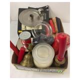 LARGE LOT OF CANDLES, CANDLE HOLDERS & MORE