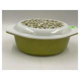 PYREX 043 VERDE OLIVE AVOCAD GREEN OVAL CASSEROLE