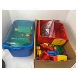 LARGE LOT OF ASSORTED LEGOS, DUPLO BLOCKS &