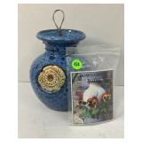 VINTAGE CERAMIC DOWN UNDER POTS 6 1/2" BLUE