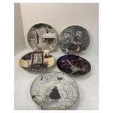 LOT OF 5 FRANKLIN MINT 8" HEIRLOOM LIMITED EDITION
