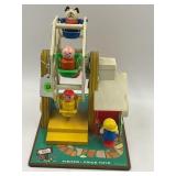 VINTAGE FISHER PRICE WIND UP MUSIC BOX FERRIS