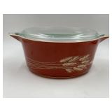 PYREX 475-B 2 1/2 QT AUTUMN HARVEST CASSEROLE DISH