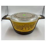 PYREX 475B HARVEST PROMOTIONAL CASSEROLE DISH WITH