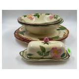 FRANCISCAN EARHENWARE DESERT ROSE & APPLE BOWLS,