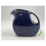 FIESTA COBALT BLUE CERAMIC DISC WATER PITCHER