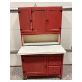 2 PC. ANTIQUE SELLERS KITCHEN CABINET - KLERFRONT