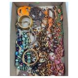 LOT OF WOOD COSTUME JEWELRY  - NECKLACES & MORE