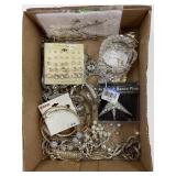 LOT OF COSTUME JEWELRY  - EARRINGS & MORE