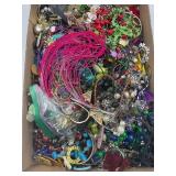LOT OF COSTUME JEWELRY - PARTS & PIECES TO