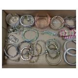 LOT OF COSTUME JEWELRY - BRACELETS