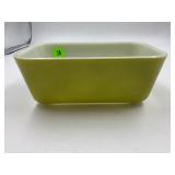 PYREX 0502 GREEN REFRIGERATOR GLASS LOAF PAN - NO