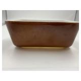PYREX 0502 BROWN REFRIGERATOR GLASS LOAF PAN - NO