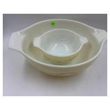 PYREX 444/441 GOLDEN SCROLL CINDERELLA CHIP & DIP