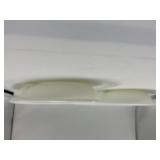 LOT OF TWO PYREX 1083 MILK GLASS DIVIDED CASSEROLE
