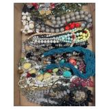 LOT OF COSTUME JEWELRY - BEADED NECKLACES