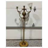 ORNATE BRASS FLOOR LAMP - 51" TALL