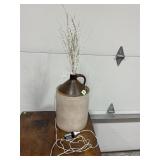 5 GALLON PRIMITIVE STONEWARE CROCK WHISKEY JUG