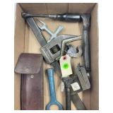 LOT OF THREAD CHASERS, TANK WRENCH & MISCELLANEOUS