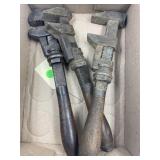 B & C PIPE WRENCH NO. 3 - 13", B & C NUT WRENCHES