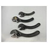 B & S "S" HANDLE NUT WRENCHES - 6", (2) 8" & 10"