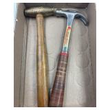 BUCK BROS LEATHER STACK HANDLE HAMMER & BRASS
