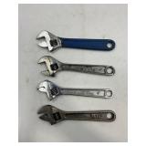 (4) 6" CRESCENT WRENCHES