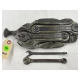 MOLD FOR WRENCHES & (2) FACTORY WRENCHES