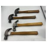 YALE, HARVARD, JC PENNEY & UNMARKED? CLAW HAMMERS