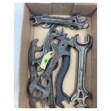 LOT OF (8) 7" - 10"  IMPLEMENT PLOW WRENCHES