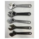 (5) 6" CRESCENT WRENCHES