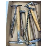 BROKEN WOOD SCALE TACK HAMMER, WIRE HANDLED