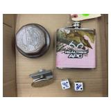(2) FORD DICE, FORD LOGO, WILLS HUBCAP & REALTREE