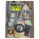 MISCELLANEOUS LOT W/ WRENCH BELT BUCKLE & MORE