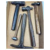 2 BALL-PEENS, 1 SPECIAL & PARTIAL MALLET, PICK