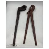 (2) PIPE TONGS - 21"