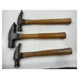 STANLEY 32 OZ, FIRESTONE & HANDY MAN CLAW HAMMERS